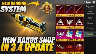 Get Free Mini Materials  New Conqueror Titles New Ranking System  3.4 Update PUBGM