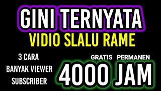 cara menambah viewer youtube dengan cepat dalam 1 menit gratis bonus jam tayang