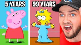 SHOCKING Ages of Cartoon Characters