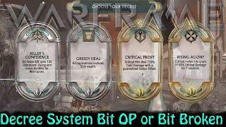 Warframe - Duviri Decree System Bit OP or Bit Broken