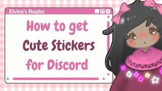 How to get Cute stickers for Discord│Join our 15K Discord fam│Elvira
