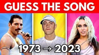 Guess the Song   One Song per Year 1973-2023  Music Quiz