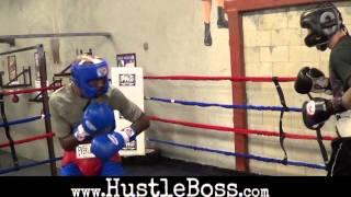 Herbert Acevedo 10-1 5 KOs sparring Darwin Price 2-0 1 KO at the Robert Garcia Boxing Academy