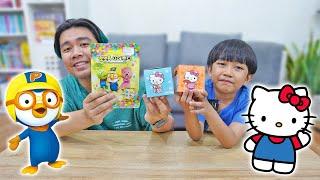 Kyo Makan Snack Pororo dan Hello Kitty