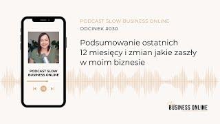 Podsumowanie ostatnich 12 miesięcy i zmian jakie zaszły w moim biznesie