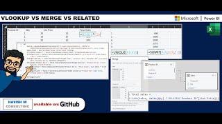 Excel VLOOKUP vs Merge vs RELATED