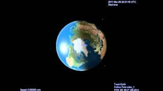 Hemispheric view of the North Pole from a pole-sitter spacecraft