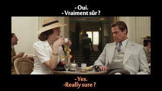 FRENCH LESSON - learn french with movies  french + english subtitles  Allied part1