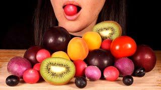 ASMR Round Fruits & Veggies No Talking