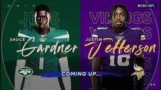 Justin Jefferson vs Sauce Gardner & DJ Reed 2022  WR vs CB Matchup