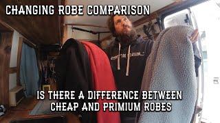 Changing Robe Comparison  Cheap alternative to dryrobe  Amazon  Robe Vs Overboard  Which to buy?