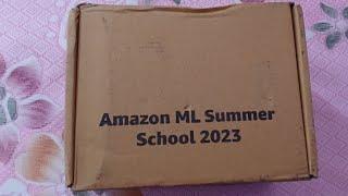 Unboxing my Amazon ML Summer School swag kit️#amazon #swags