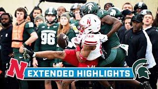 Nebraska at Michigan State  Extended Highlights  Big Ten Football  Nov. 4 2023