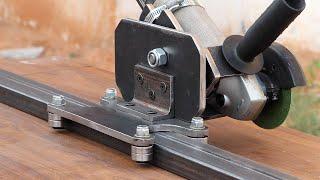 DIY Sliding Angle Grinder Cutting Jig To Make Straight Cuts