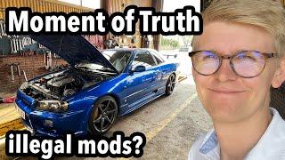 Will My Modified Skyline R34 Pass the MOT Controls?