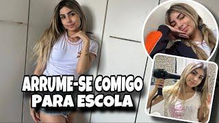 ROTINA DA MANHÃ  ARRUME-SE COMIGO PARA ESCOLA