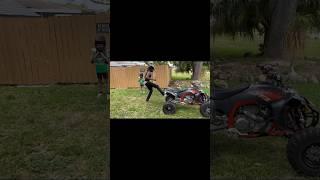 2023 Yz450f Atv “TheVeeTouch” Tire Kick Start Fail @BrowardVeeTvReactions