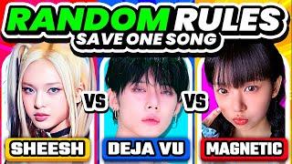 SAVE ONE KPOP SONG RANDOM EDITION ️SAVE YOUR FAVORITE SONGS - KPOP QUIZ 2024