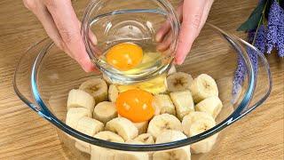 Do you have a banana and two eggs? Prepare a delicious dessert without flour and sugar