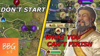 HE STOLE MY SETTLER AND HIS CAPITAL BURNED  Civ VI Multiplayer Kublai China Full Game