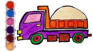 How to draw a big truck for kids  Drawing for Kids  Coloring for kids