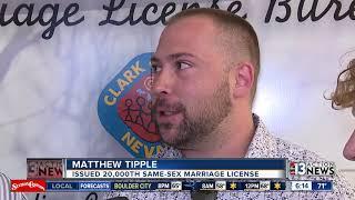 Las Vegas issues 20000th same-sex marriage license