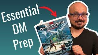 How to Prepare Dragon of Icespire Peak - D&D Essentials Kit Dungeon Master Guide