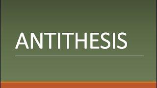 ANTITHESIS - Meaning