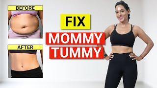 FIX MOMMY BELLY - 2 WEEKS  NO CRUNCHES AB CHALLENGE  Simple Diastasis Recti Exercises  GymNought