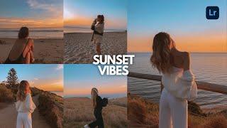 Sunset Vibes Preset  Free Lightroom Mobile Presets Free Dng