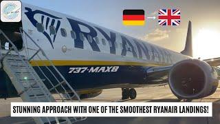 4K TRIPREPORT  Bremen - Stansted  Ryanair Boeing 737 Max 8   beautiful approach  flying2travel