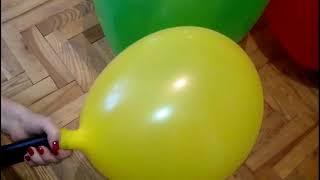 Huge balloons blowing on the vacuum cleaner EXPLODING