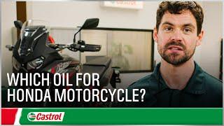 Which engine oil for Honda motorcycle  Changing motorcycle oil  Castrol U.K.