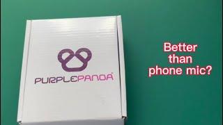 Purple Panda Lavalier mic - Unboxing and sound test