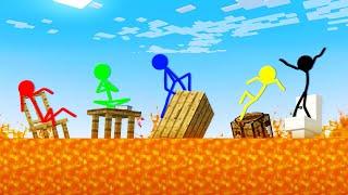 Stickman VS Minecraft Floor is Lava Shorts Animation