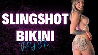 FIRST Slingshot and Micro Bikini Try On Haul  4k MIRROR VIEW