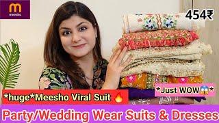 Meesho Viral Suits Party Wear Designer Dresses Haul   PAKISTANIANARKALI KURTA SETGOWNCOORDSET