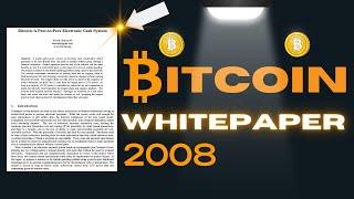 The Bitcoin Whitepaper  Fully Explained With Animations