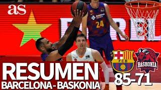 Liga Endesa  Resumen del BARCELONA 81 vs. BASKONIA 75  Diario AS