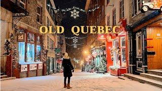 4K Alice in Winter WonderlandMidnight Snowfall in Old Quebec CityDec. 2021