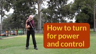 Centring your backswing turn
