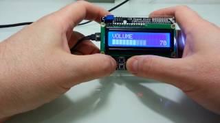 Arduino LCD Keypad shield with super scrollable L-menu system