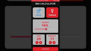 BMI calculator - Flutter App