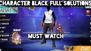 Free Fire Character Black Solutions  Character Black  Black Character What Happened