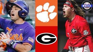 #5 Clemson vs #20 Georgia Highlights CRAZY  2024 College Baseball Highlights