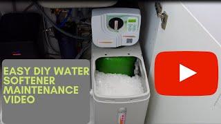 EASY DIY WATER SOFTENER MAINTENANCE VIDEO