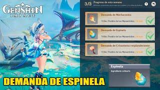 Demanda de ESPINELA ｜ Reputación tribal ｜ Demanda de suministros ｜ Natlan ｜ Genshin Impact