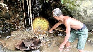 MENGEJUTKANKAKEK INI MENEMUKAN EMASDI BAWAH BATU BESARPENAMBANG EMAS SECARA TRADISIONAL