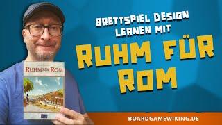 Brettspiel Design lernen Ruhm für Rom - dieses Kartenspiel verursacht schöne Kopfschmerzen