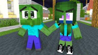 Monster School Baby Zombie and Girlfriend 2 - Sad Love Story - Bad Family - Minecraft Animations